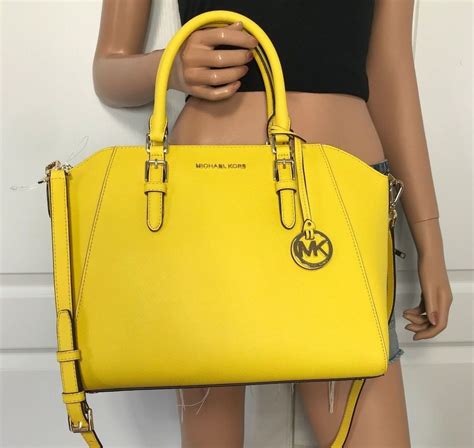 michael kors purses clearance yellow.